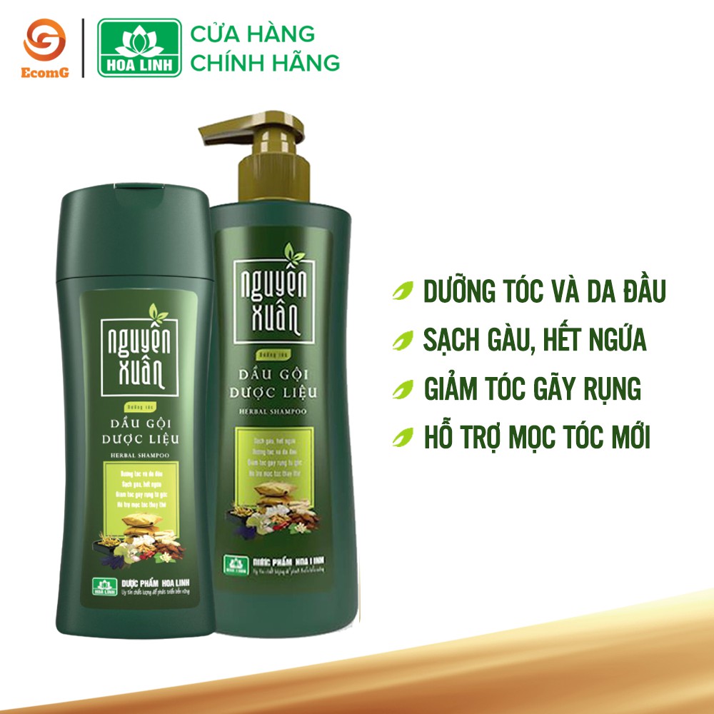 Ảnh Dầu gội dược liệu Nguyên Xuân xanh - Hỗ trợ phục hồi tóc hư tổn cho tóc mềm mại suôn mượt 3