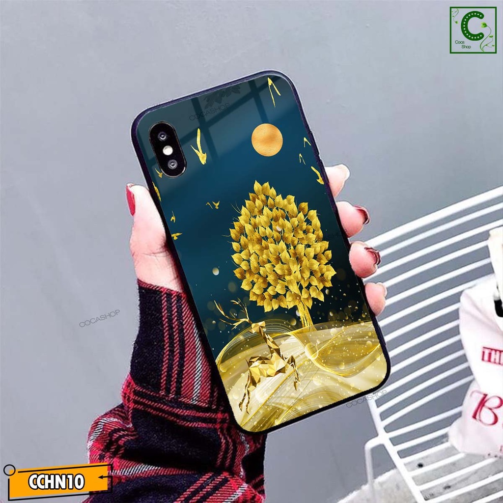 Ốp lưng iPhone cao cấp - Kim tiền vàng lộc lá cùng cảnh vật may mắn - 6/6plus/6s/6splus/7/7plus/8/8plus/x/xr/xs/11/12..