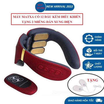 Máy Massage Cổ Vai Gáy GJ-6688 12 Đầu Mát Xa Điện Cực] Máy Massage Cổ Xung Điện 6D Cao Cấp