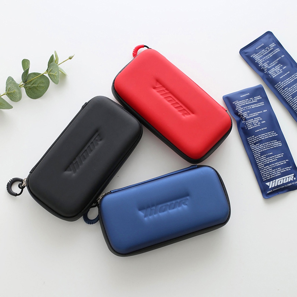 Túi làm mát Insulin EVA di động Người tổ chức bệnh tiểu đường Hộp đựng y tế du lịch Gói làm mát cách nhiệt cho thuốc với 2 gói đá