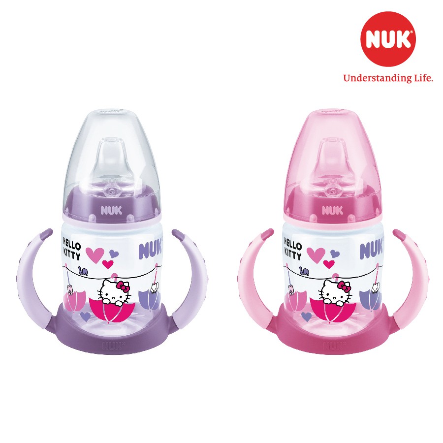 Ảnh Bình tập uống tay cầm Nuk PP Mickey - Hello Kitty 150ml 2