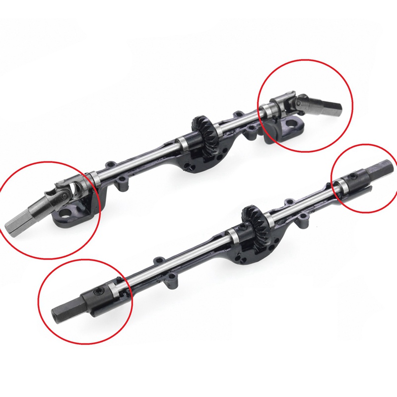 4 Kim Loại Trục Trước Trục Truyền Động Trục Sau Trục Cho WPL C14 C24 C34 B14 B24 B36 MN D90 MN99S RC Xe Nâng Cấp Phần