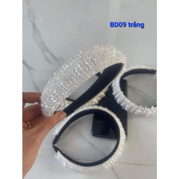 Băng đô cài tóc đính hạt ngọctrai cao cấp, phụ kiện cài tóc cô dâu, phụ kiện thời trang, pk Khánh Huyền