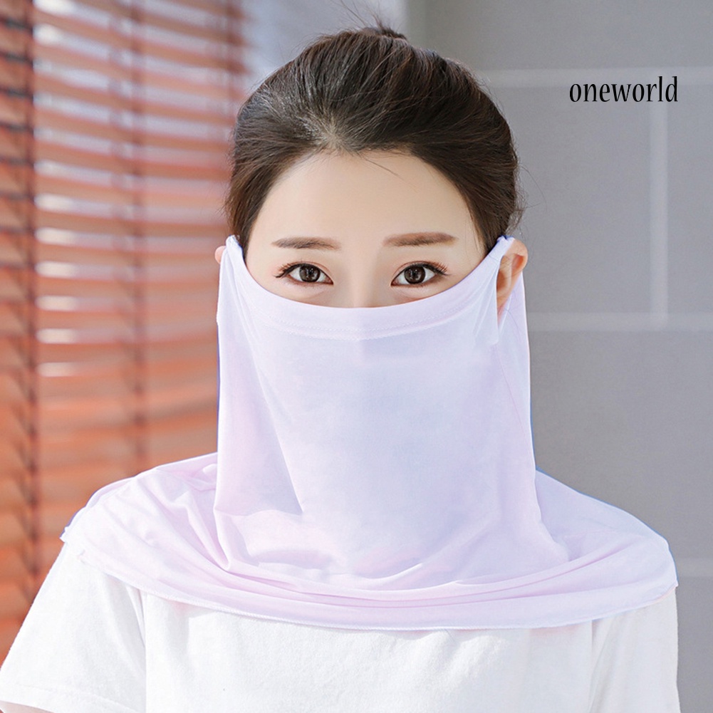 Ow Nữ Thời Trang Miệng Cổ Chống Tia UV Chống Bụi Thoáng Khí Mặt Ngoài Trời