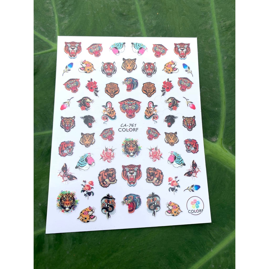 Sticker dán móng , Stick hổ 2022 ,tiger nail trang trí móng | Shopee ...