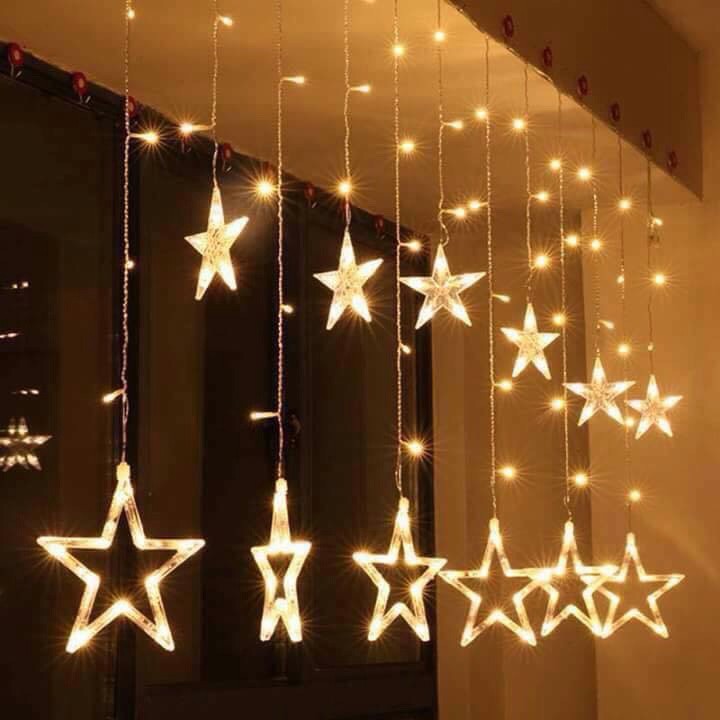 Đèn led sao trang trí Noel, tết 12 sao lớn nhỏ.