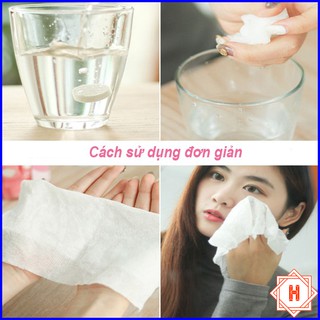 Gói 50 Khăn Giấy Nén Dạng Viên Kẹo Tiện Lợi { H }