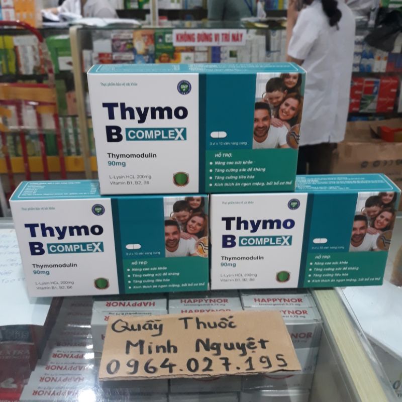 Thymo B Complex hộp 3 vỉ x 10 viên tăng sức đề kháng | Shopee Việt Nam