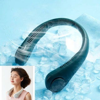 Quạt mini đeo cổ không cánh Jiusulife FA12 - Biên độ thổi rộng 360 độ, kết cấu dẫn gió dốc nghiêng tạo cảm giác mát mẻ