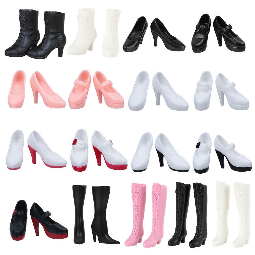 YOLOGO 1 / 3 1 / 6Doll Giày Nhựa Nữ Chân Dài 2cm Giày Bốt Đầu Gối Dài