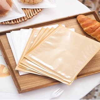Set 100 Túi Giấy Kraft Đựng Bánh Mì Sandwich Chống Dầu Mỡ