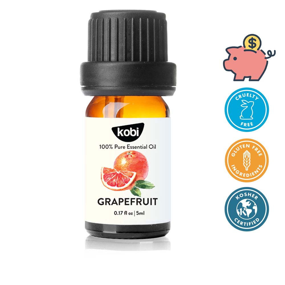 Tinh dầu Bưởi Hồng Kobi Grapefruit essential oil giúp thơm phòng, kích thích mọc tóc hiệu quả - 5ml