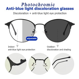 Kính mắt photochromic chống bức xạ chống tia xanh kính râm cổ điển dành cho nam nữ