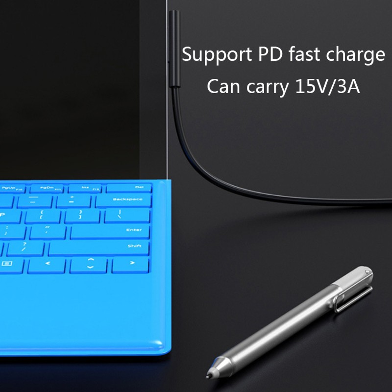 Dây cáp sạc usb c dành cho máy tính bảng surface pro 7 / 6 / 54 / 3