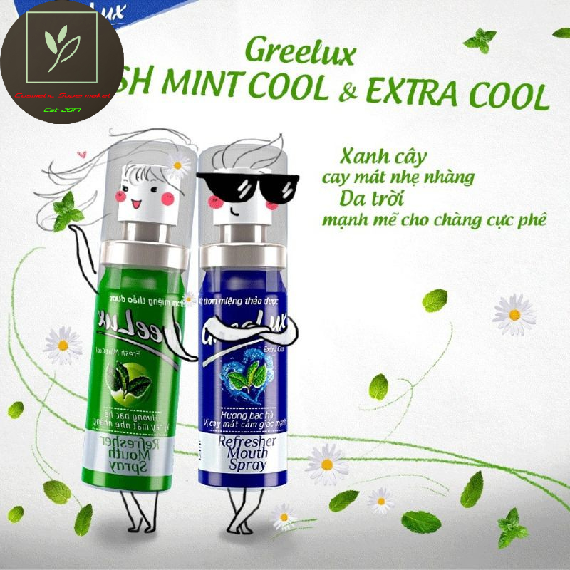 (2 LOẠI) Xịt thơm miệng ngăn ngừa vi khuẩn GreeLux 12ml | Shopee Việt Nam