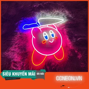Đèn Trang Trí Led Neon Pokemon Kirby Mẫu 2 [ Kích thước 40 x 39cm]