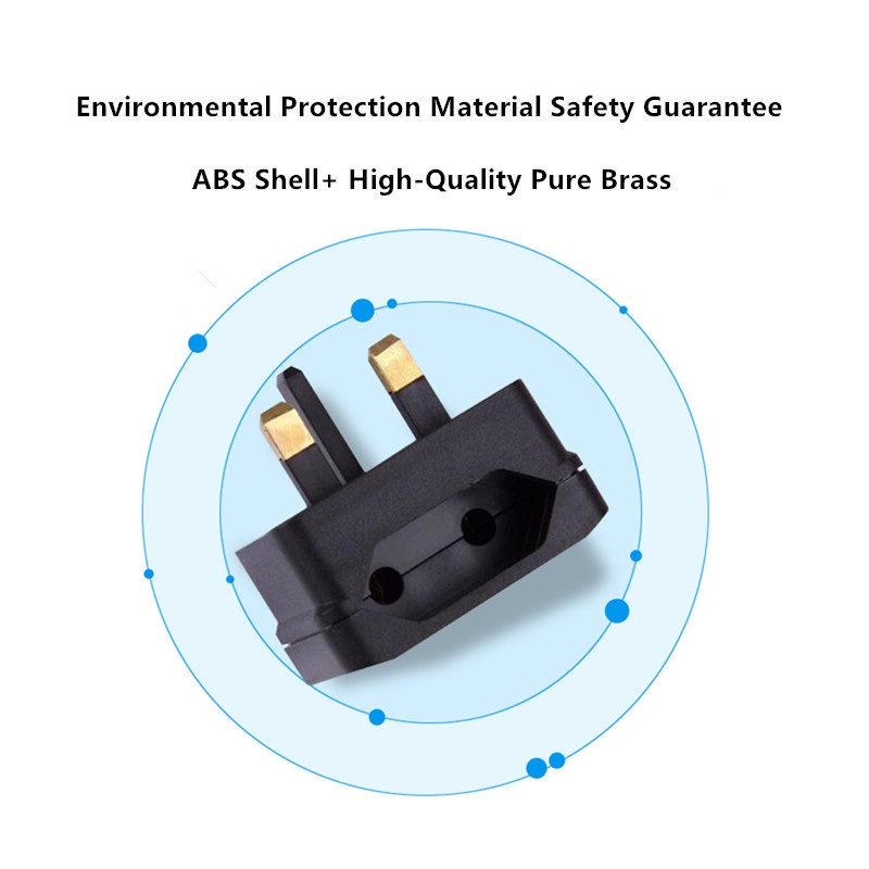 Euro EU 2 Pin Sang Vương Quốc Anh 3Pin Ổ Cắm Du Lịch Cắm Adapter Chuyển Đổi Bộ Sạc Tường Adapter Đầu Nối Nguồn Mới