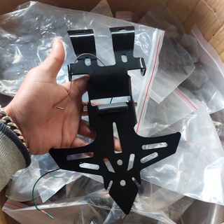 Bộ pát biển số gập EX 155 , 150 , Winner x - winner mẫu mới loại dày đẹp có đèn soi biển hàng cao câp chống rung lắc