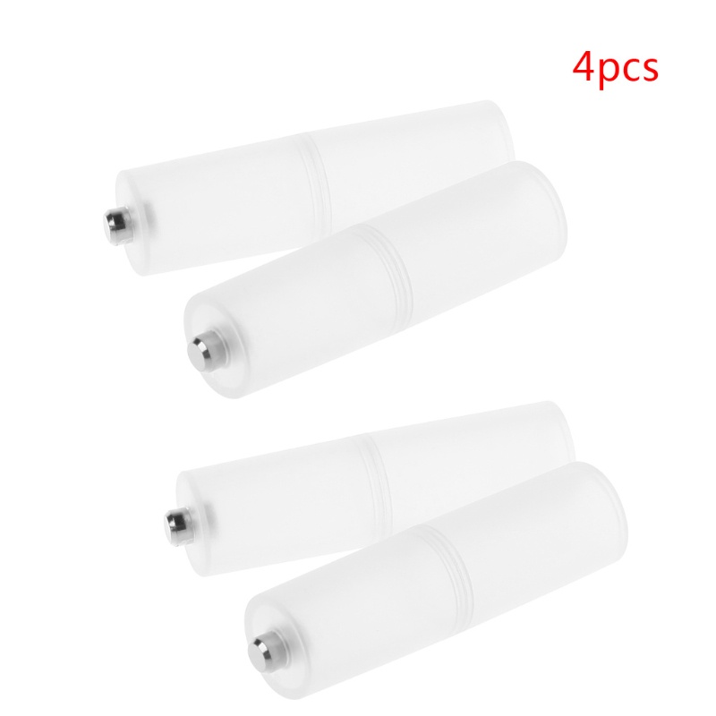 Set 4 bộ chuyển đổi pin cỡ AAA R03 sang AA LR6 + hộp nhựa