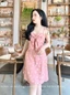 váy 2 dây hoa cúc nơ ngực xinh