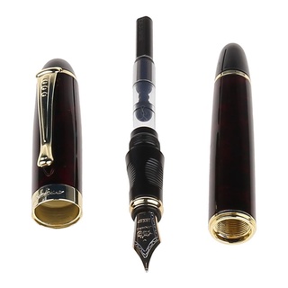 DE Mới Jinhao X450 Bút Máy Vừa Nib Bút Vàng Viền Chất Lượng Viết Sang Trọng