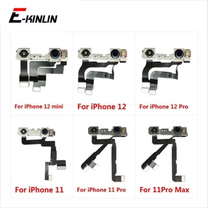 Tương thích với IP 13 12 mini 11 Pro XR XS Max Camera mặt trước nhỏ Mặt trước Cáp mềm có đèn cảm biến tiệm cận Thay thế các bộ phận
