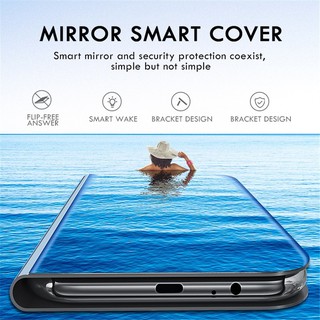 Ốp lưng lật gương thông minh từ tính Xiaomi Redmi Note 13 Pro 13Pro Note13 Note13Pro 4G 5G Aksen Cermin Mewah
