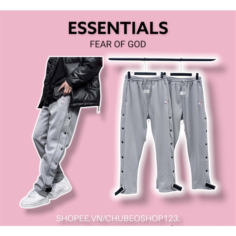 ⚡️[Hight Quality] - Quần Snap Fear of God FOG x N!ke Tear Away Pants Dark  Grey Heather, Quần Snap NBA pants FOG