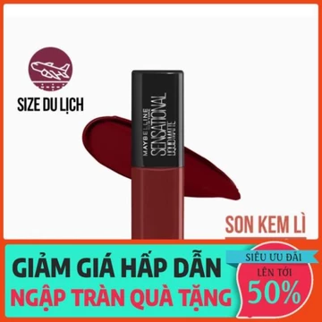 [Hàng Tặng Không Bán] Son Kem Lì Nhẹ Môi Maybelline New York Sensational Liquid Matte Mini 2.7ml xịn
