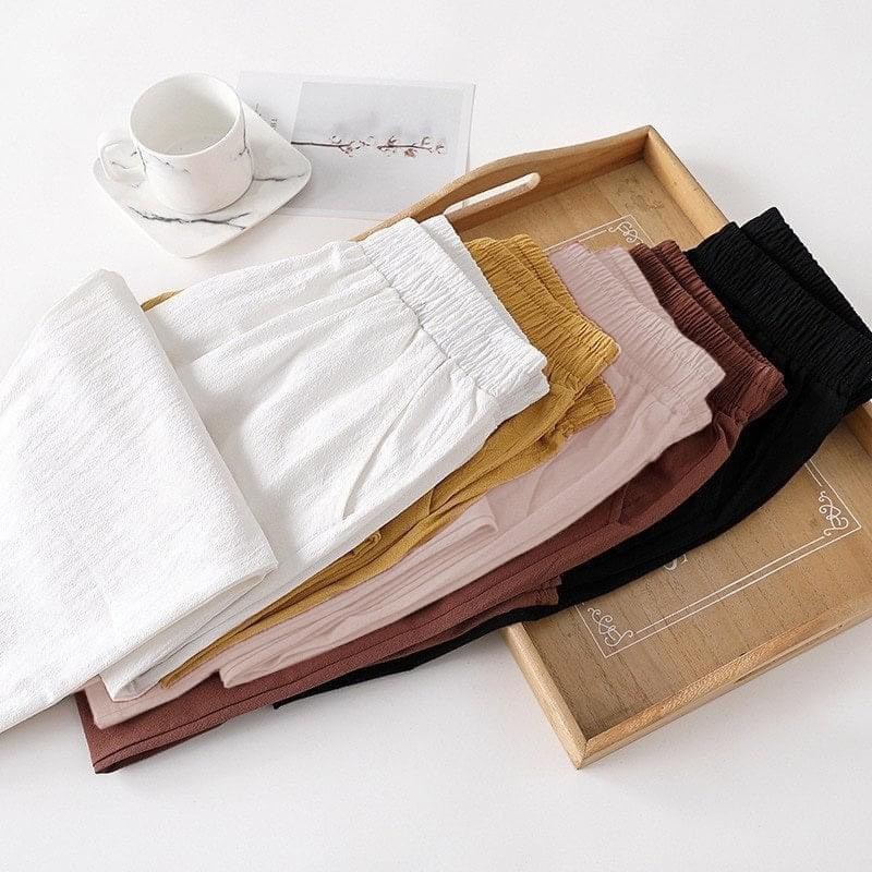 Quần Đũi Baggy Nữ Xuât Hàn M006,dáng baggy nữ cạp chun siêu xinh cho phái đẹp 39