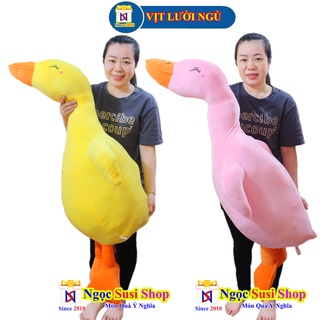 [SIÊU ĐẸP] GỐI ÔM VỊT LƯỜI TRẦM CẢM SIÊU MỊN KHỔNG LỒ[ NHƯ ẢNH]