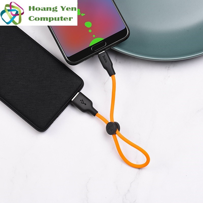 [25CM] Cáp Sạc MICRO USB Hoco X21 Plus Dài 25CM Dây Silicon Mềm Dẻo Chống Cháy - BH 6 Tháng - Hoàng Yến Computer