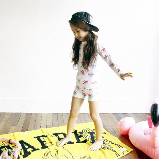 Đồ bơi bé gái họa tiết dễ thương SPORTY chất liệu cao cấp co giãn tốt, thoải mái khi bơi lội SW2091