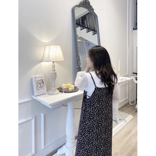 Váy Yếm nữ nhung hoa dáng suông Ma Vie (không kèm áo)