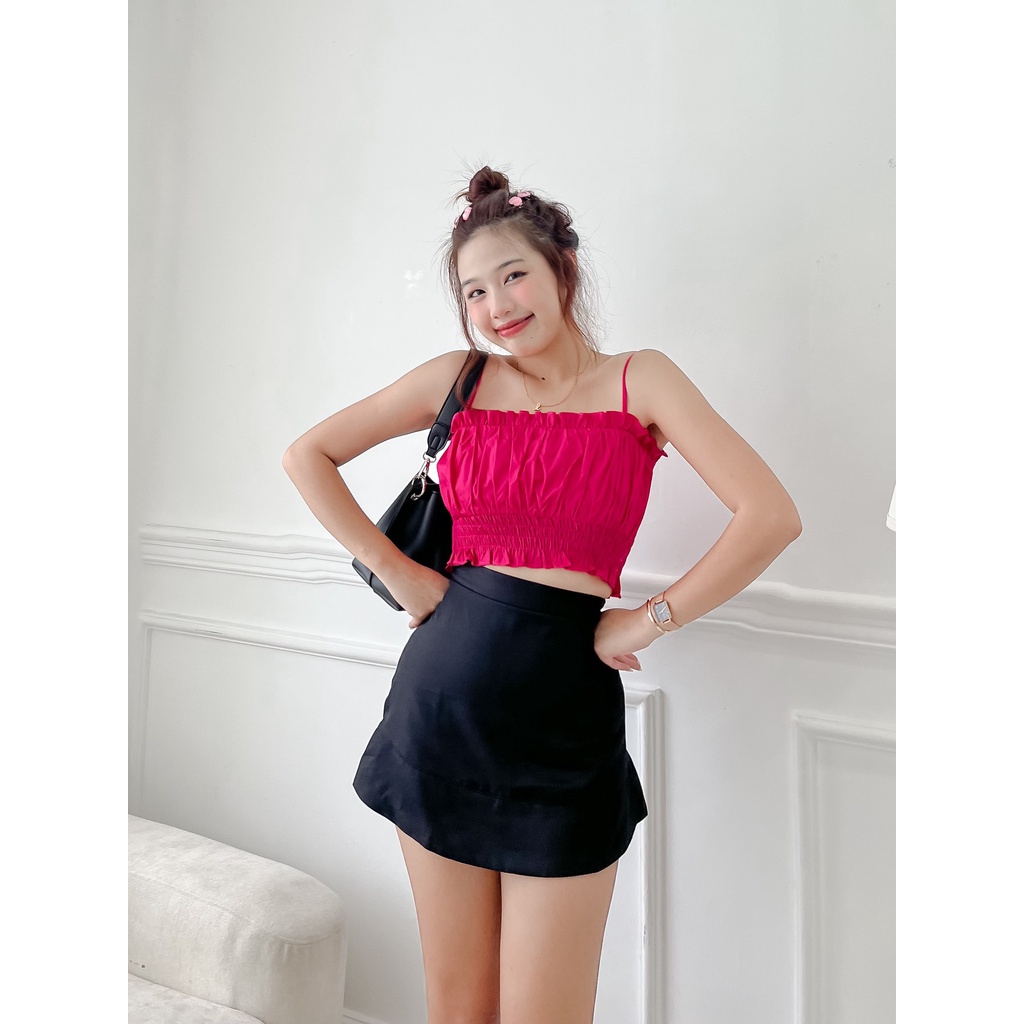 ÁO HAI DÂY CROPTOP CỘT DÂY SAU XINH XẮN - LYNN TOP