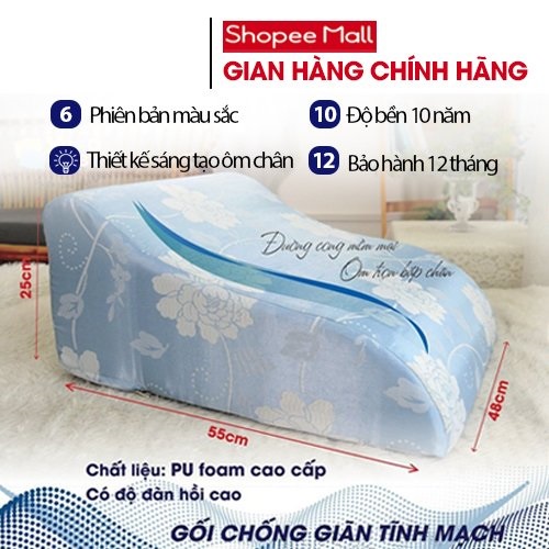 Ảnh Combo 2 gối chống giãn tĩnh mạch chân Yorokobi tùy chọn kích cỡ 25cm & 28cm 3