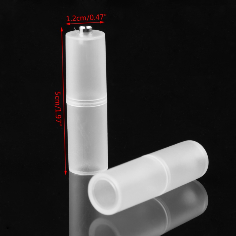 Set 4 bộ chuyển đổi pin cỡ AAA R03 sang AA LR6 + hộp nhựa