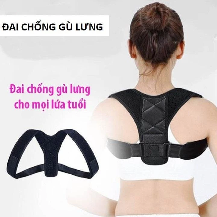 Đai chống gù lưng, cong vẹo, định hình cột sống, cổ, vai, gáy-Đai định hình cơ thể chống gù lưng