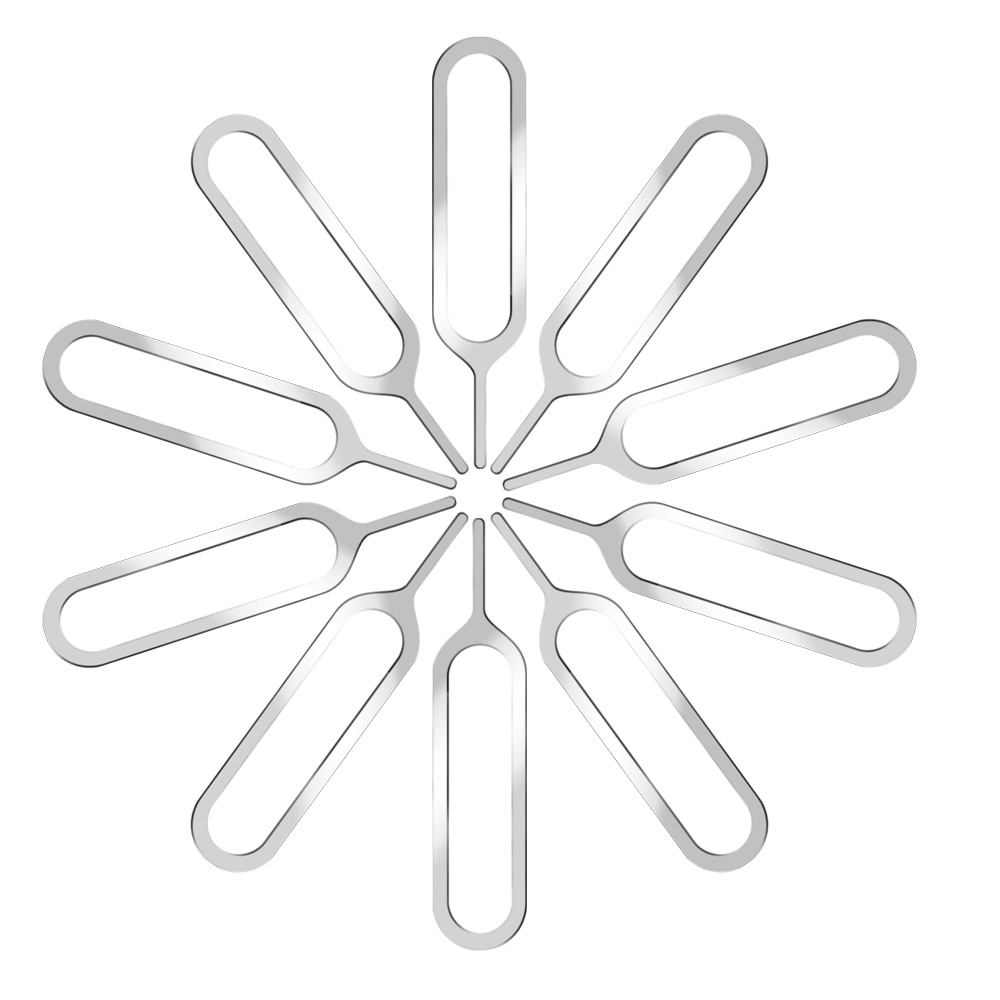 E-Kinlin 10 Cái / lốc Điện Thoại Thông Minh Sim Khay Đựng Thẻ Pin Loại Bỏ Đẩy Bỏ Bỏ Kim Dụng Cụ Mở Cho iPhone Android Điện Thoại
