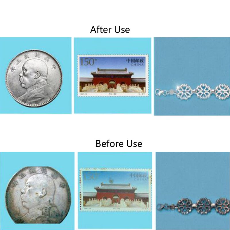 ELEGA Chống Tarnish Tab Dải Công nghệ đột phá Dải bạc Tarnish 10x Bộ để bảo vệ Silverware Trang sức Flatw