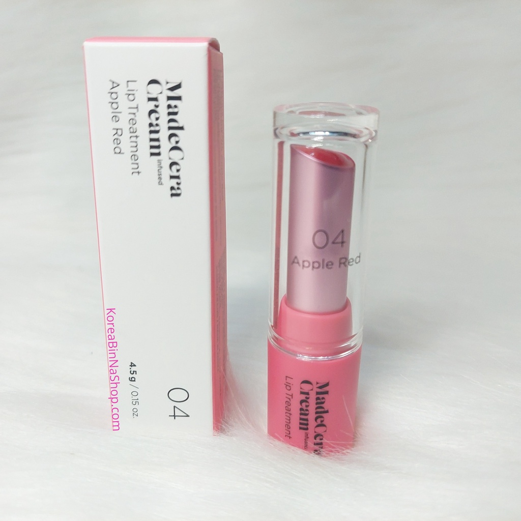 Son dưỡng có màu Hàn Quốc MadeCera Cream Lip Treatment Shopee Việt Nam