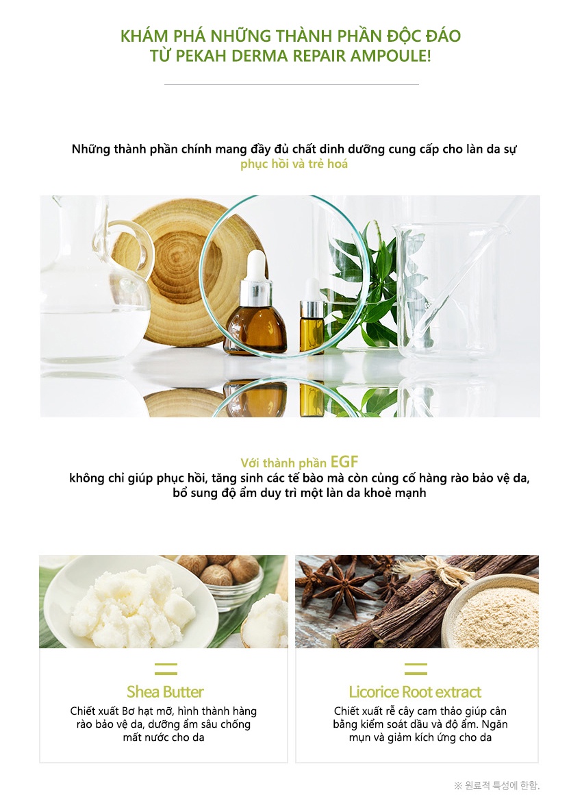 Mô tả Serum PEKAH phục hồi tái tạo da PEKAH Derma Repair Ampoule 50ml - 3