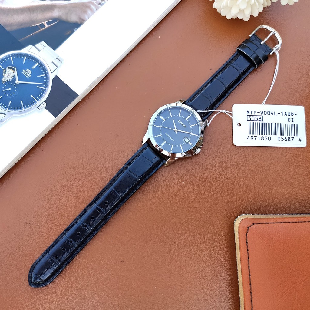 Ảnh Đồng hồ nam dây da Casio MTP-V004L-1AUDF chính hãng 3