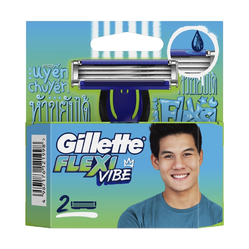 Ảnh Lưỡi Dao Cạo GILLETTE Flexi Vibe - Hộp 2 Lưỡi 1