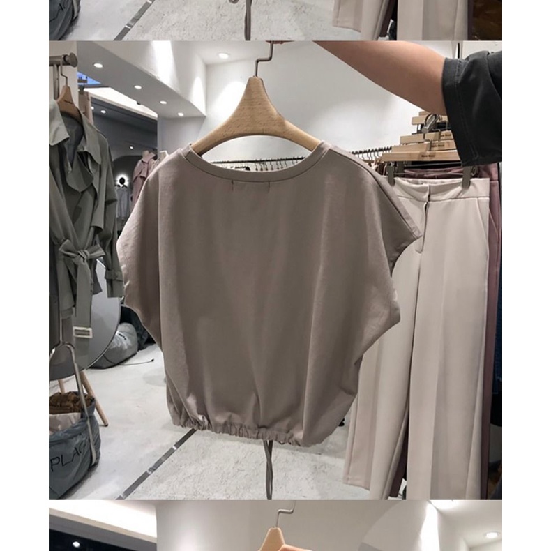 Tay áo búp bê Milyfashion Phong cách mới Phiên bản Hàn Quốc Influencer All-Match Thời trang ngắn T