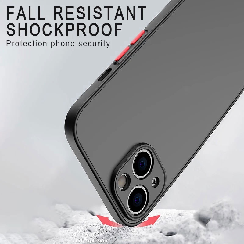 Ốp điện thoại nhám chống sốc cho iPhone 11 Pro 7 8 6 6s Plus X Xs Max Xr SE 2020 SE2