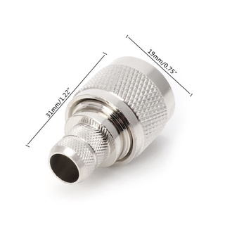 BS * 1 Bộ N Loại Crimp Plug RF Connector Bộ Chuyển Đổi Đồng Trục Cho LMR400 RG8 Ca