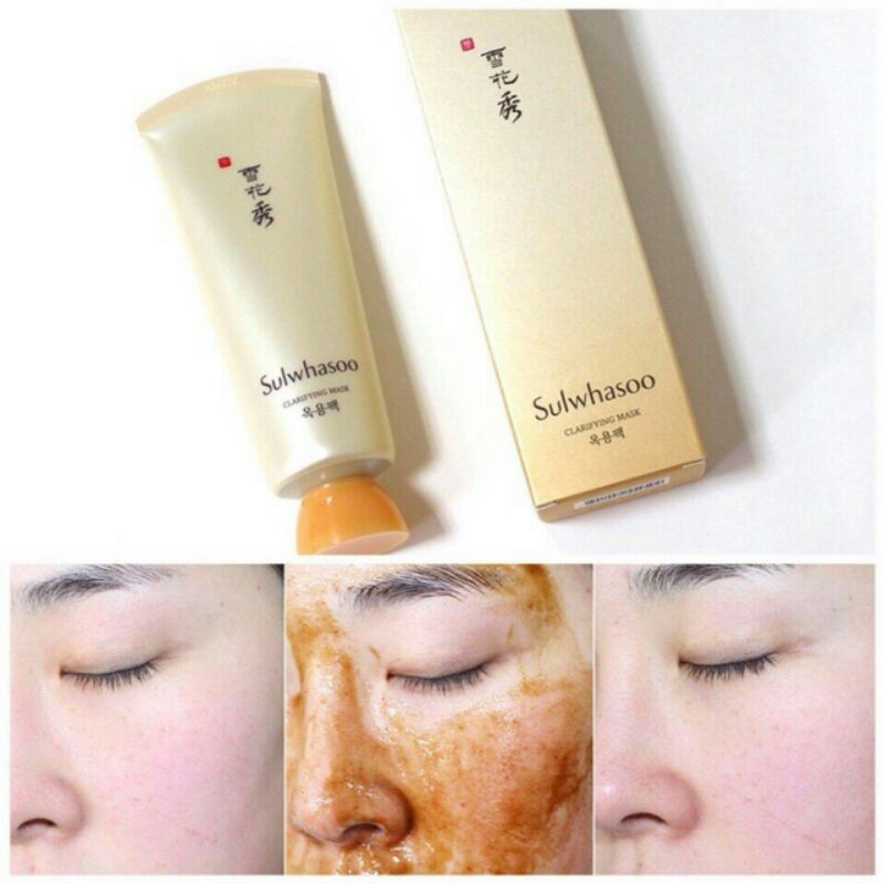 ( Thanh lý hết date Mặt nạ lột thảo dược tẩy tế bào chết và mụn cám Sulwhasoo Clarifying Mask 150ml