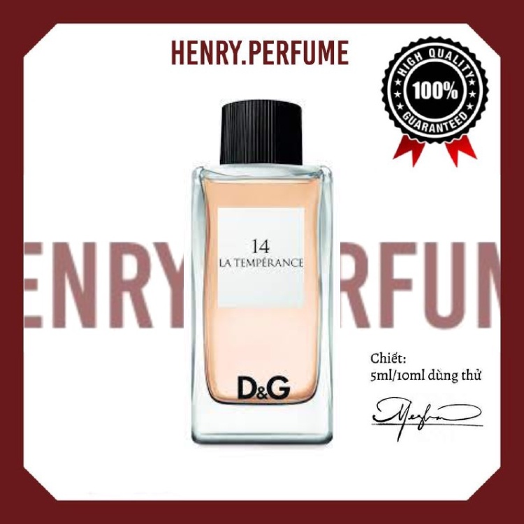 D&g 14 la temperance 100ml hot sale