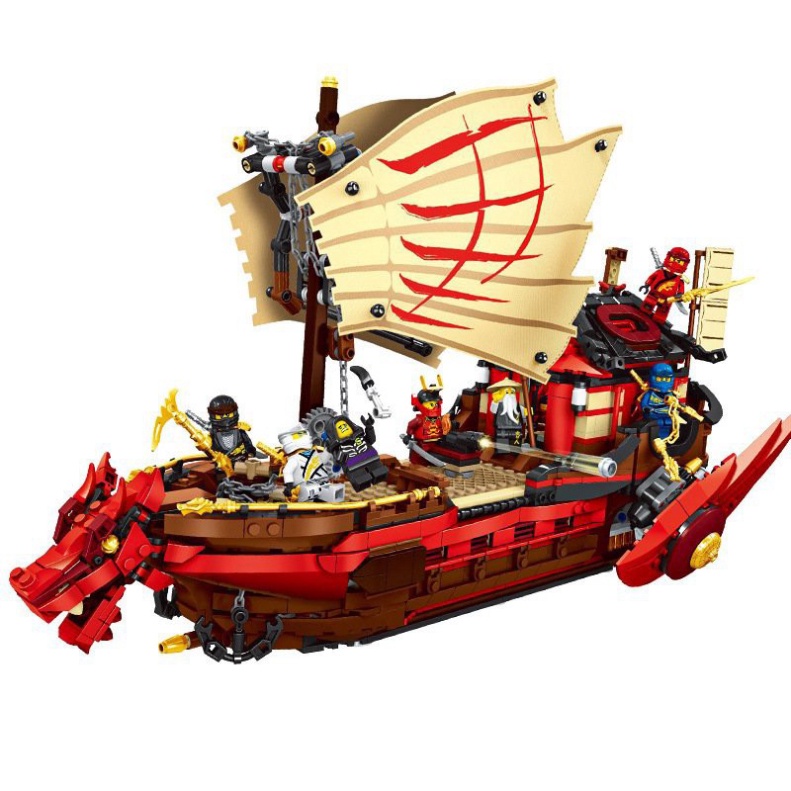 Lego Ninjago - 818 98065 Tàu Rồng Dạng Rút Gọn 566 Pcstàu Chiến Destiny 